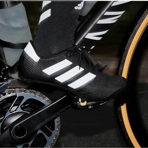 Adidas Black and White Performance Cycling‎ Shoes